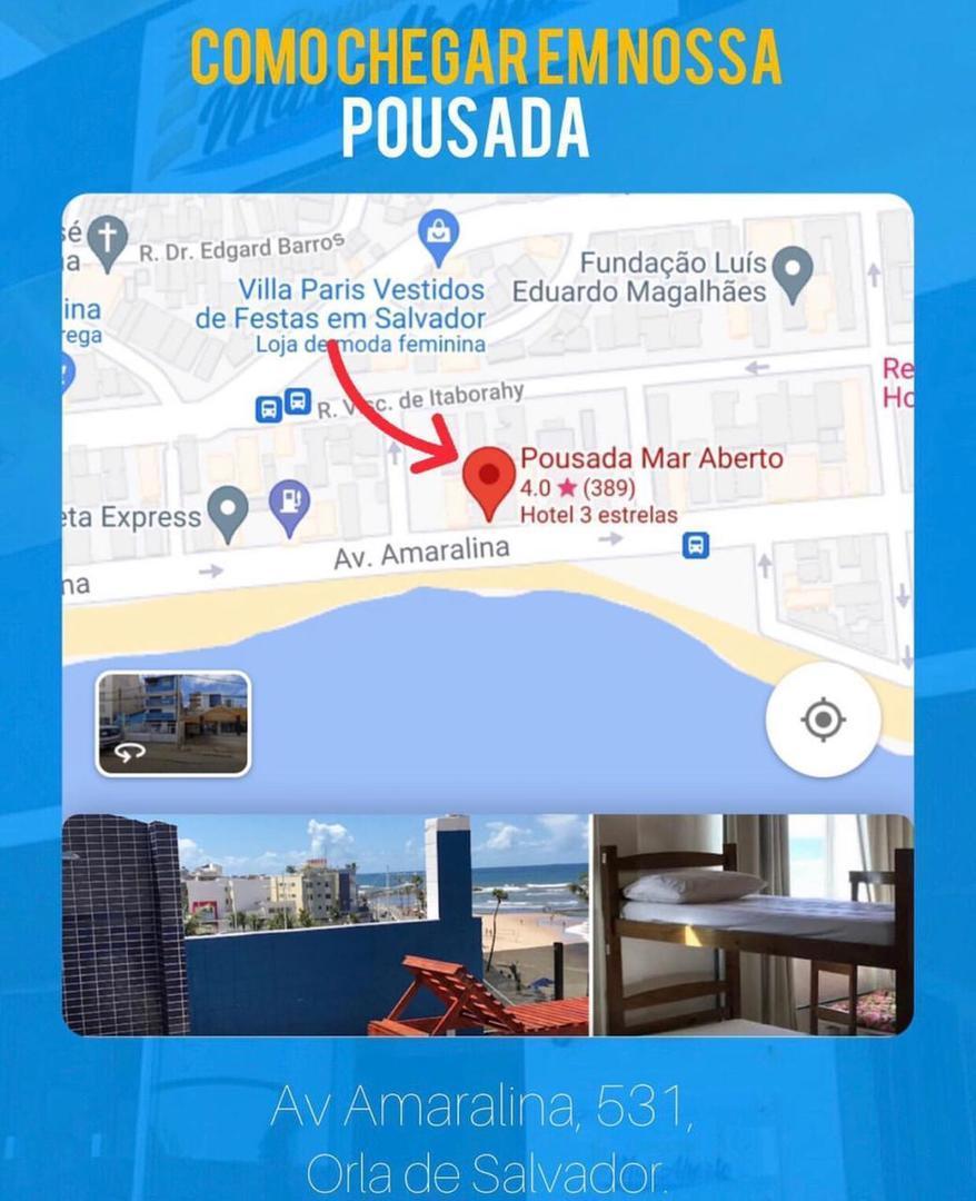 Pousada Mar Aberto Salvador Buitenkant foto